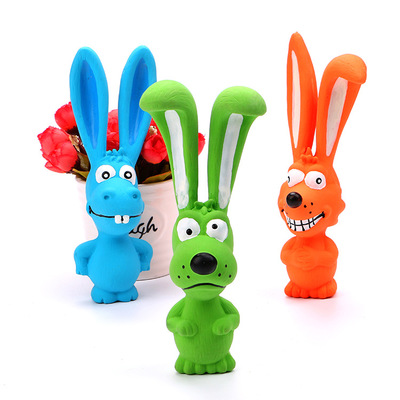 Dog cute rabbit dog voice latex pet dog toy naughty products molars factory spot wholesale