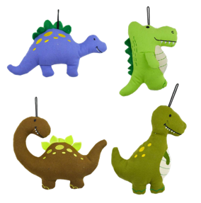 China Tough Plush Dog Toys with Squeaker Manufacturers Pet-toy canvas crocodile, stegosaur, tyrannosaurus, tanystropheus