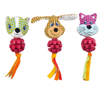 Quality TPR Plush Toy manufacturers & suppliers from mainland China Pet-toy ko-hair with rubber dog, cat, skunk