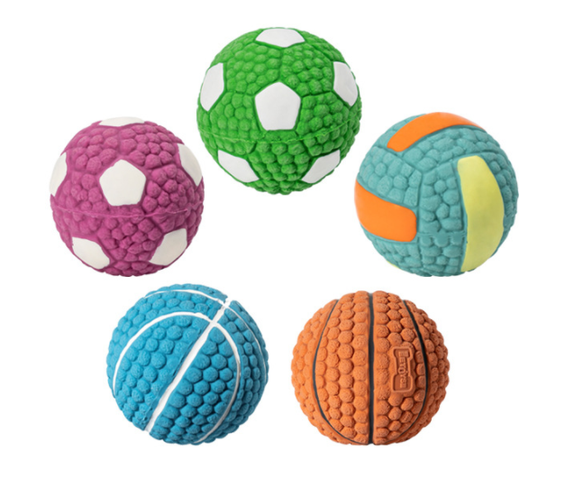 Rubber Dog Toys - Cycle Dog-Earth Friendly Pet Environmentally Safe Latex Sound Molar Toy Dog Chewing Rugby Tennis Squeaky Ball Toys Pet Toy