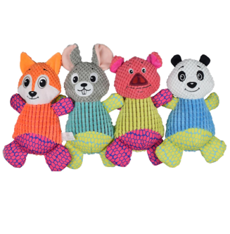 Pet Doggie Tail Rabbit,fox,Pig,Panda,Interactive Stuffing Dog Toys Durable Squeaker Animal Toys