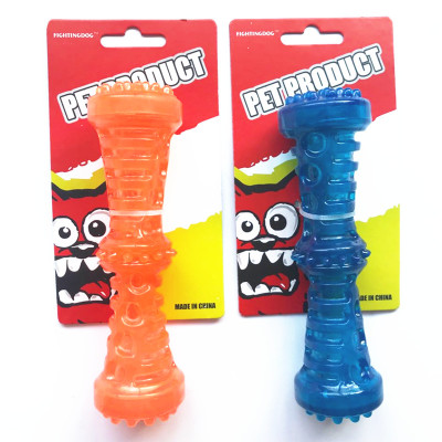 Wholesale Pet Dog Supplies Bite-resistant TPR rubber dog bite chew teeth cleaning toy for small medium large dogs