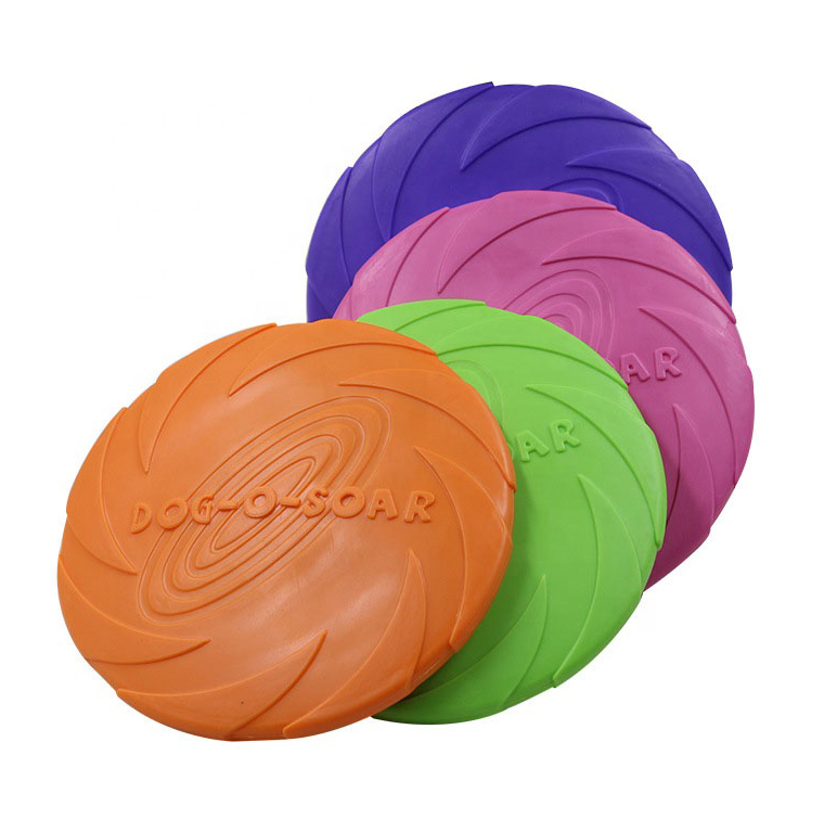 multicolor Pet Toy UFO Dog Non-toxic safety TPR Training Toy Flying Disc Toy