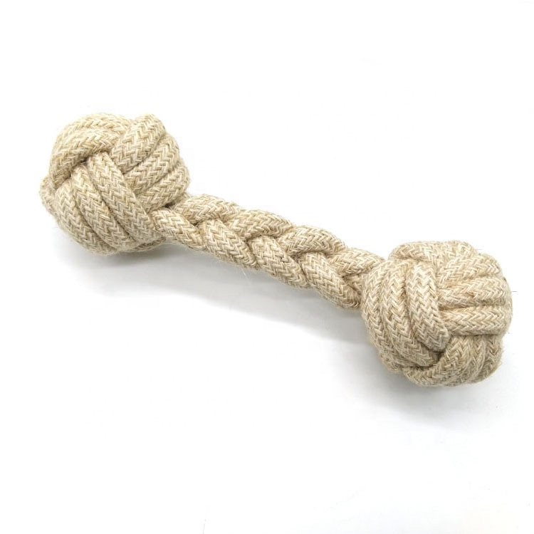Rope Chew For Boredom & Training Natural Cotton Tug For Chewing Teething Teeth Cleaning and Oral Health Non-Toxic Safe Interactive Durable