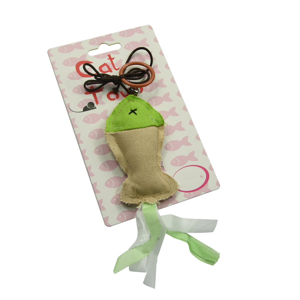 canvas catnip toys for cats - organic very strong catnip fish stinkies sardines cat toys with catnip and bell