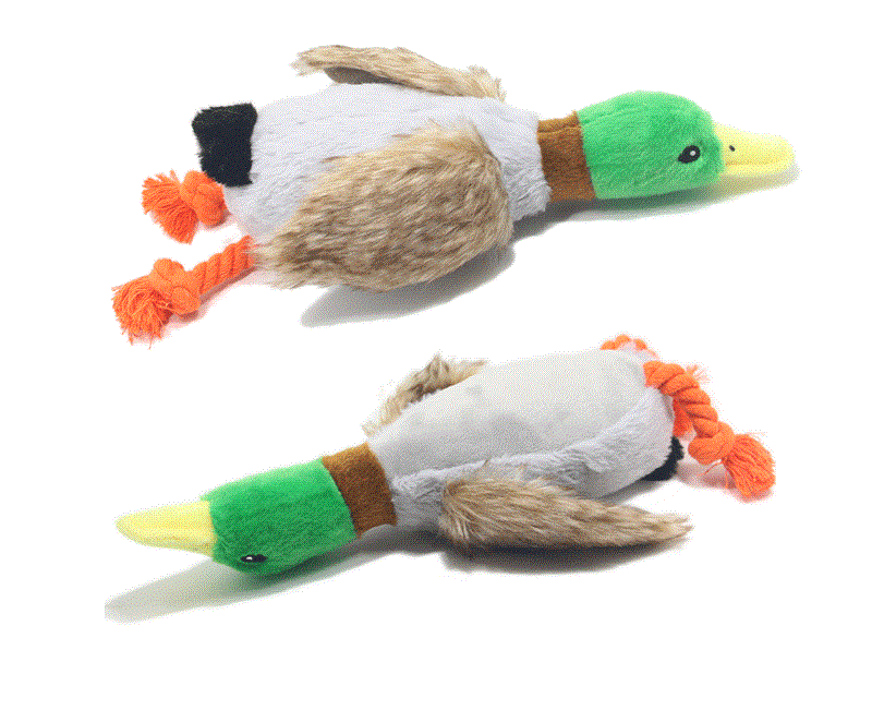 Headbangerz charming pet dog duck gooseplush stuffing squeaker lifelike toy