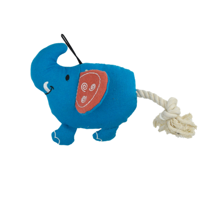 pup Pet-toy durable canvas rope stuffing elephant toy