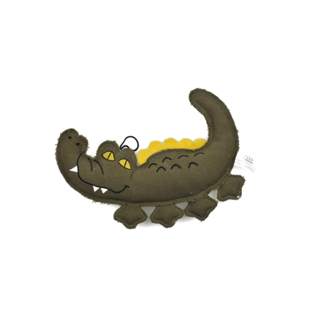 canvas crocodile plush chew toy interactive stuffing animal toy
