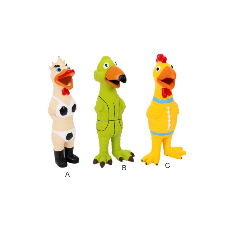Economical Custom Design Sexy Screaming Rubber Chicken Latex Pet Dog Toys