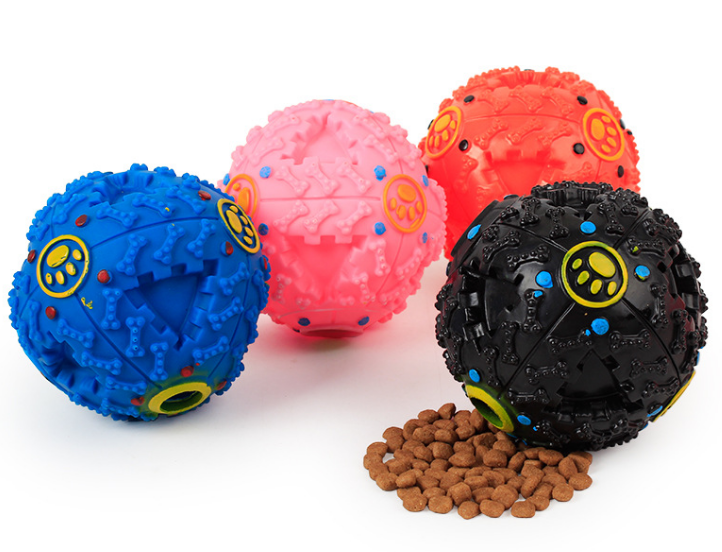 Pet Supplies  Amazing Pet Products Dog Vinyl Squeak Toy  Vinyl Snack Pet Ball Interactive Snack Dog Ball Toys For dog chew toy with sound