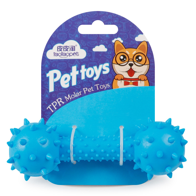 rubber barbell dog toy dogs non-toxic and environmentally friendly pet toys