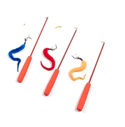 cat interactive feather stick toy 2020 new cat teaser toy