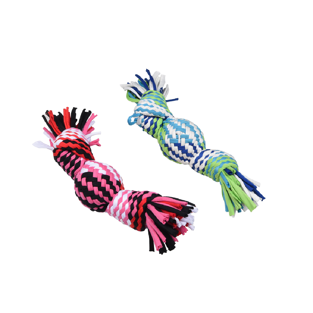 Ruff Rope Squeaker Tosser Dog Toys