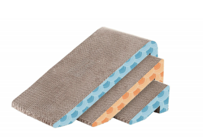 3-in-1 kitten Corrugated Scratch Pad，Cat kitty kattern at Scratching Cardboard